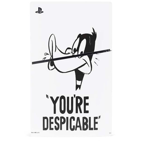 Looney Tunes Daffy Duck Youre Despicable PS5 Slim Digital Edition Console Skin