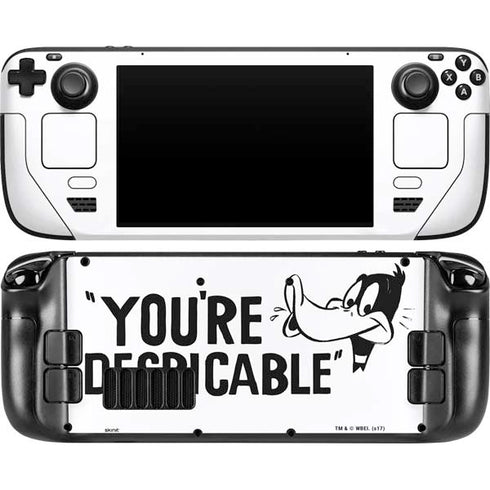 Looney Tunes Daffy Duck Youre Despicable Steam Deck Handheld Gaming Computer OLED Skin