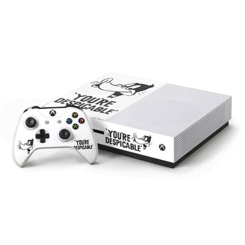 Looney Tunes Daffy Duck Youre Despicable Xbox One S Console and Controller Bundle Skin