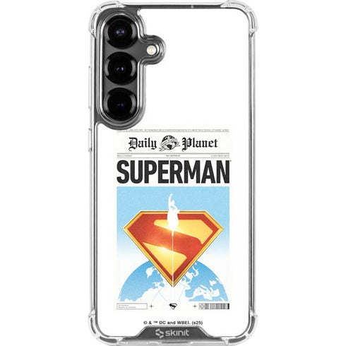 Superman 2025 Daily Planet Superman Cover Galaxy S26 Clear Case