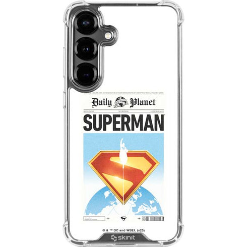 Superman 2025 Daily Planet Superman Cover Galaxy S26 Plus Clear Case