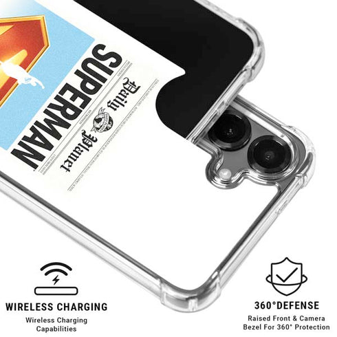 Superman 2025 Daily Planet Superman Cover Galaxy S26 Plus Clear Case