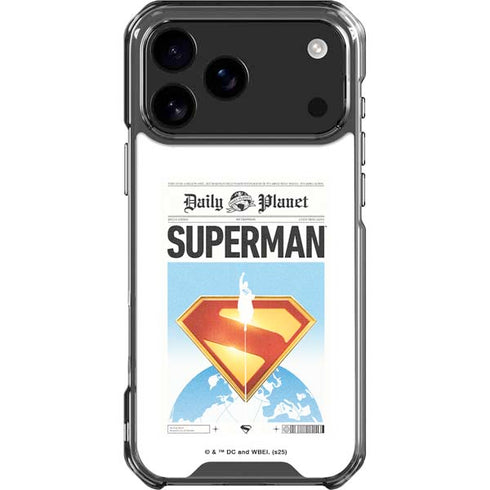 Superman 2025 Daily Planet Superman Cover iPhone 17 Pro Max Clear Case