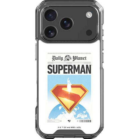 Superman 2025 Daily Planet Superman Cover iPhone 18 Pro Clear Case