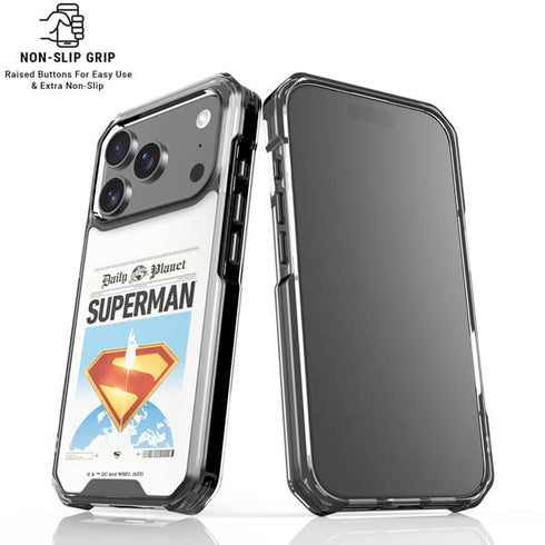 Superman 2025 Daily Planet Superman Cover iPhone 18 Pro Clear Case
