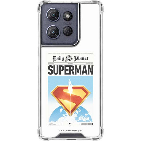 Superman 2025 Daily Planet Superman Cover Moto G Power 5G (2025) Clear Case