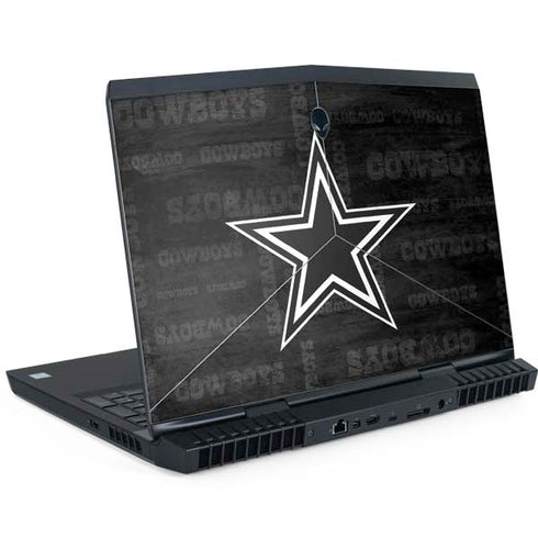 NFL Dallas Cowboys Black & White Dell Alienware Skin