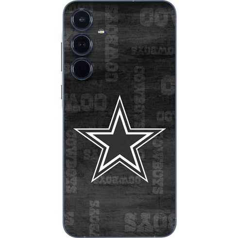NFL Dallas Cowboys Black & White Galaxy A35 5G Skin