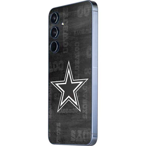NFL Dallas Cowboys Black & White Galaxy A35 5G Skin