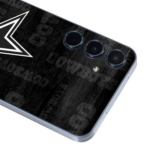 NFL Dallas Cowboys Black & White Galaxy A35 5G Skin