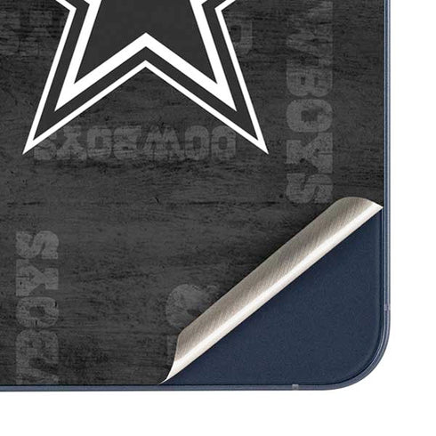 NFL Dallas Cowboys Black & White Galaxy A35 5G Skin