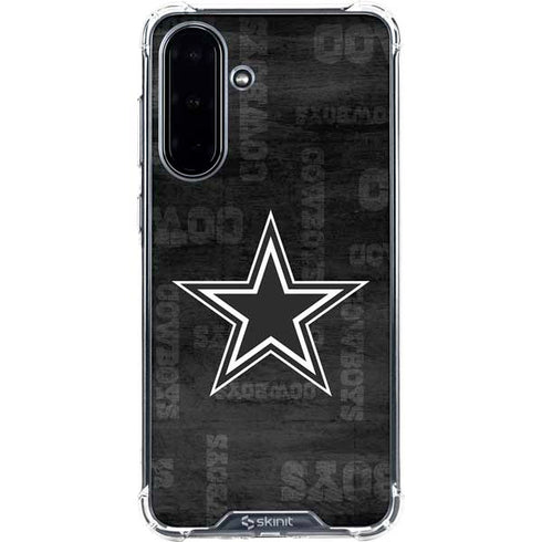 NFL Dallas Cowboys Black & White Galaxy A36 5G Clear Case