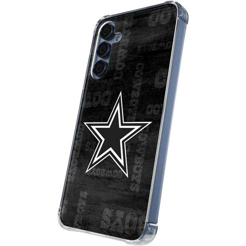 NFL Dallas Cowboys Black & White Galaxy A55 5G Clear Case