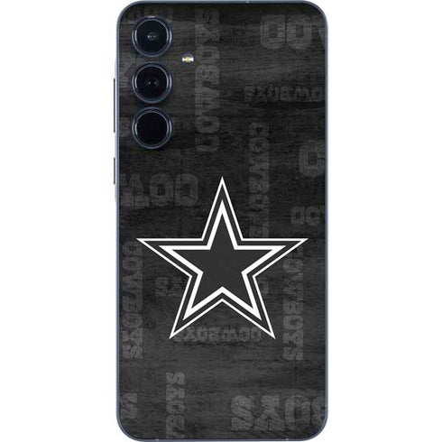 NFL Dallas Cowboys Black & White Galaxy A55 5G Skin