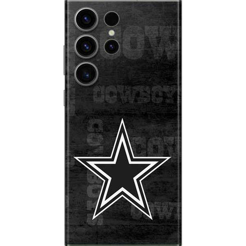 NFL Dallas Cowboys Black & White Galaxy Skins