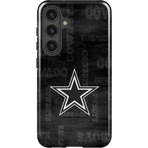 NFL Dallas Cowboys Black & White Galaxy S25 Plus Impact Case