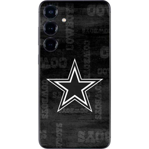 NFL Dallas Cowboys Black & White Galaxy S25 Plus Skin
