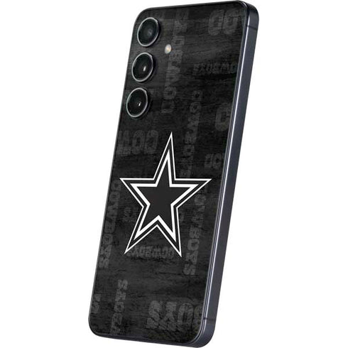 NFL Dallas Cowboys Black & White Galaxy S24 Plus Skin