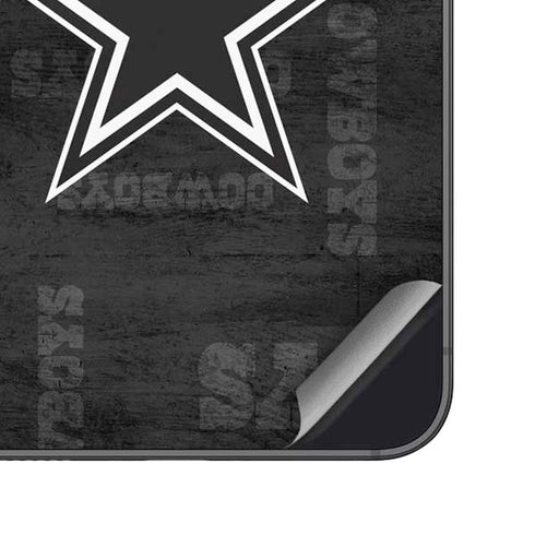 NFL Dallas Cowboys Black & White Galaxy S25 Plus Skin