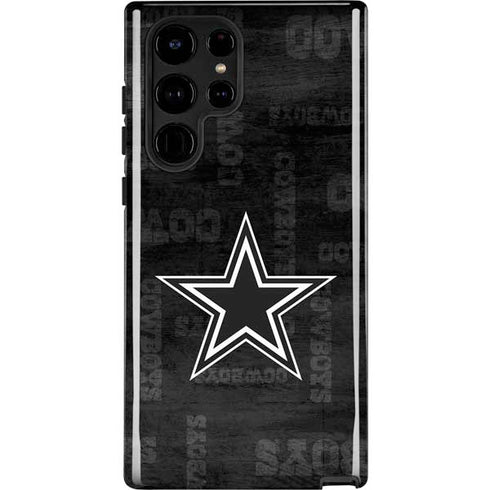 NFL Dallas Cowboys Black & White Galaxy S25 Ultra Impact Case
