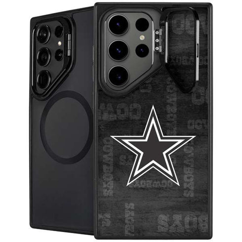 NFL Dallas Cowboys Black & White Galaxy S24 Ultra Kickstand Case