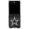 NFL Dallas Cowboys Black & White Galaxy Z Flip6 Clear Case