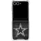 NFL Dallas Cowboys Black & White Galaxy Z Flip7 Clear Case