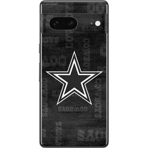 NFL Dallas Cowboys Black & White Pixel Skins