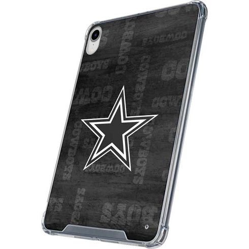 NFL Dallas Cowboys Black & White iPad 11th Gen (2025) Clear Case