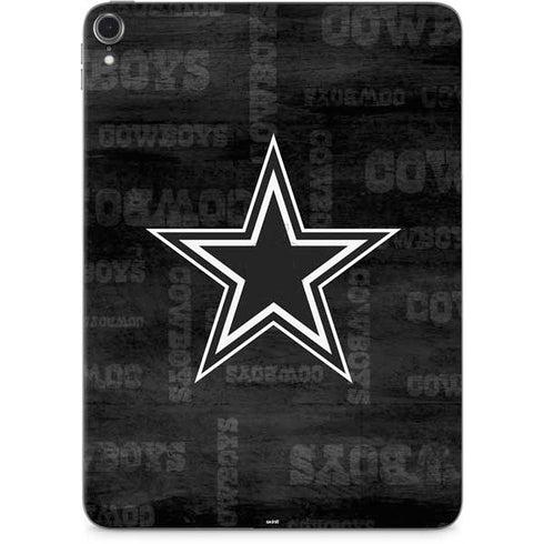 NFL Dallas Cowboys Black & White Apple iPad Pro Skin