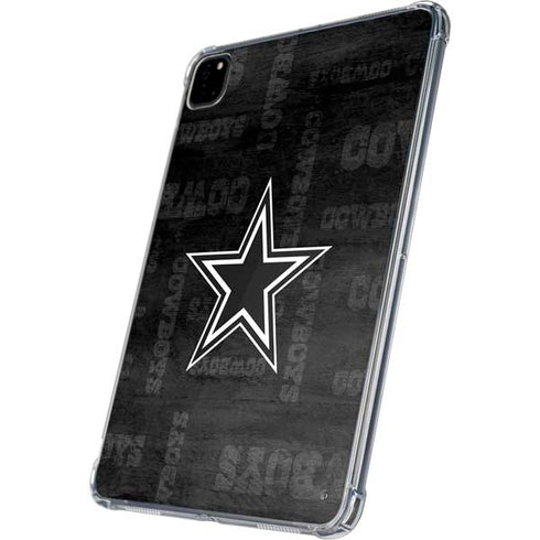 NFL Dallas Cowboys Black & White iPad Pro 11in (2024) Clear Case