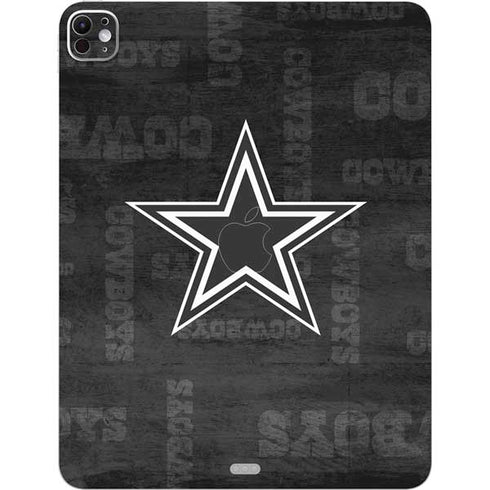 NFL Dallas Cowboys Black & White iPad Pro 13in M4 (2024) Skin