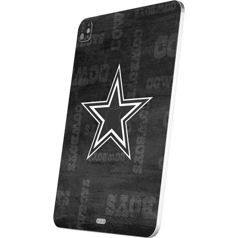 NFL Dallas Cowboys Black & White iPad Pro 13in M4 (2024) Skin