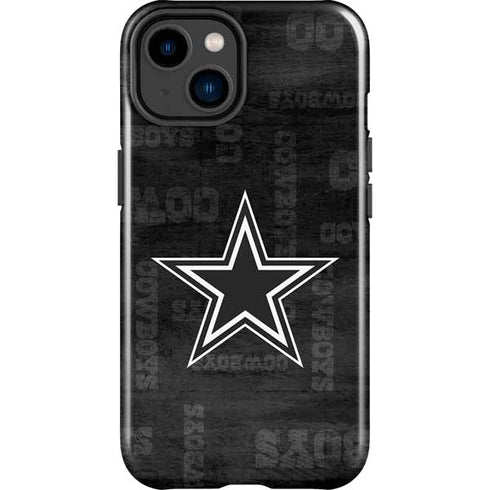 NFL Dallas Cowboys Black & White iPhone 15 Impact Case