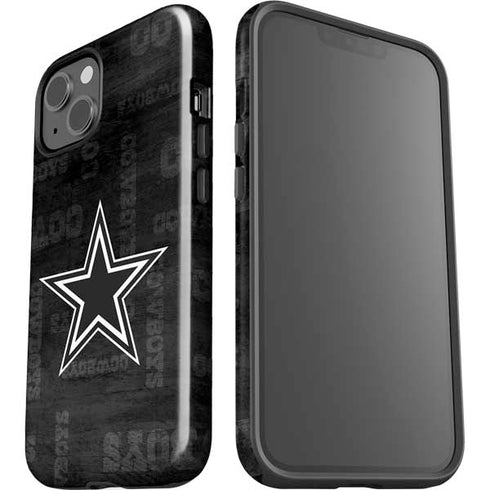 NFL Dallas Cowboys Black & White iPhone 15 Impact Case