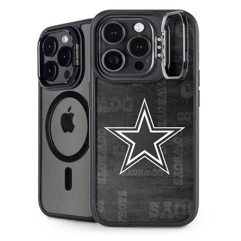 NFL Dallas Cowboys Black & White iPhone 15 Pro Max Kickstand Case