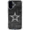 NFL Dallas Cowboys Black & White iPhone 16 Plus Clear Case