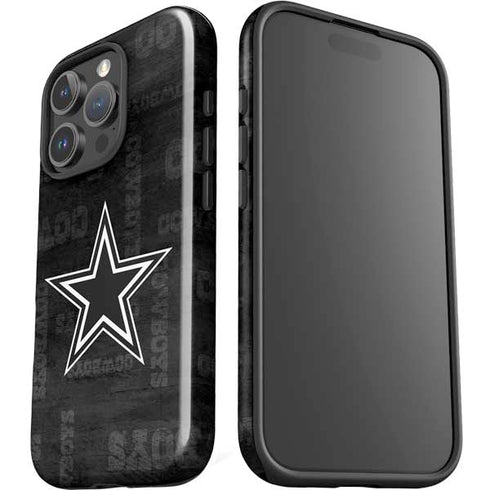 NFL Dallas Cowboys Black & White iPhone 16 Pro Impact Case