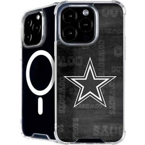 NFL Dallas Cowboys Black & White iPhone 16 Pro MagSafe Case