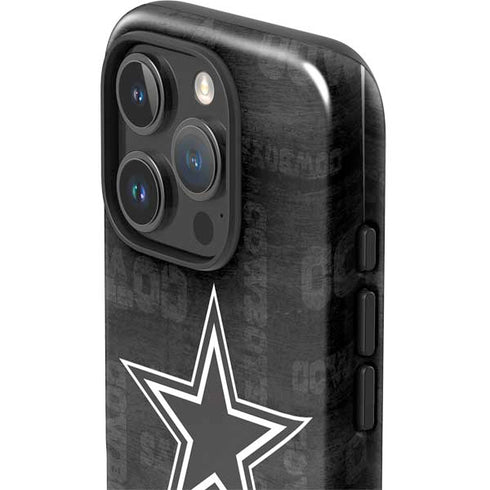 NFL Dallas Cowboys Black & White iPhone 16 Pro Max Impact Case