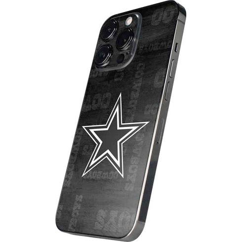 NFL Dallas Cowboys Black & White iPhone 16 Pro Max Skin