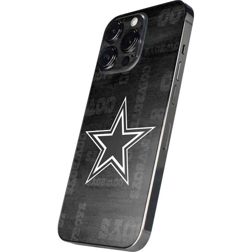 NFL Dallas Cowboys Black & White iPhone 16 Pro Skin