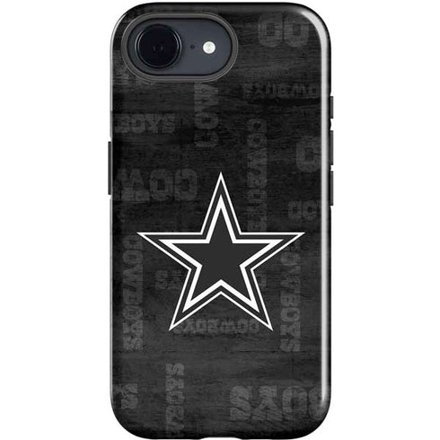 NFL Dallas Cowboys Black & White iPhone 16e Impact Case