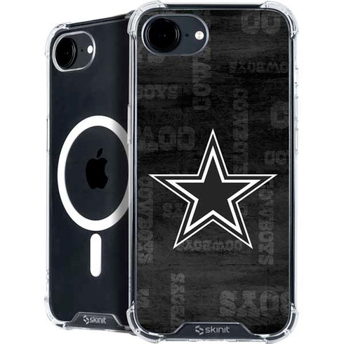 NFL Dallas Cowboys Black & White iPhone 16e MagSafe Case