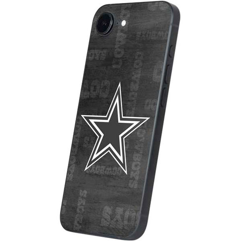 NFL Dallas Cowboys Black & White iPhone 16e Skin