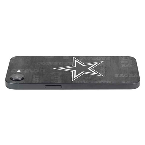 NFL Dallas Cowboys Black & White iPhone 16e Skin