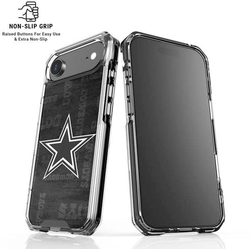 NFL Dallas Cowboys Black & White iPhone 17 Air Clear Case