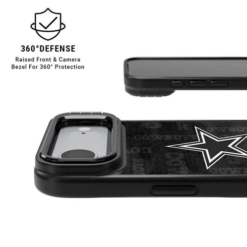 NFL Dallas Cowboys Black & White iPhone 17 Air Kickstand Case