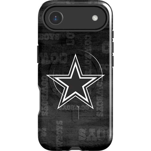 NFL Dallas Cowboys Black & White iPhone 17 Air Magsafe Impact Case
