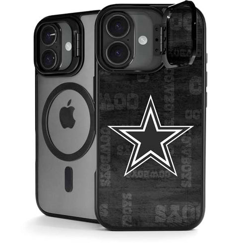 NFL Dallas Cowboys Black & White iPhone 17 Kickstand Case